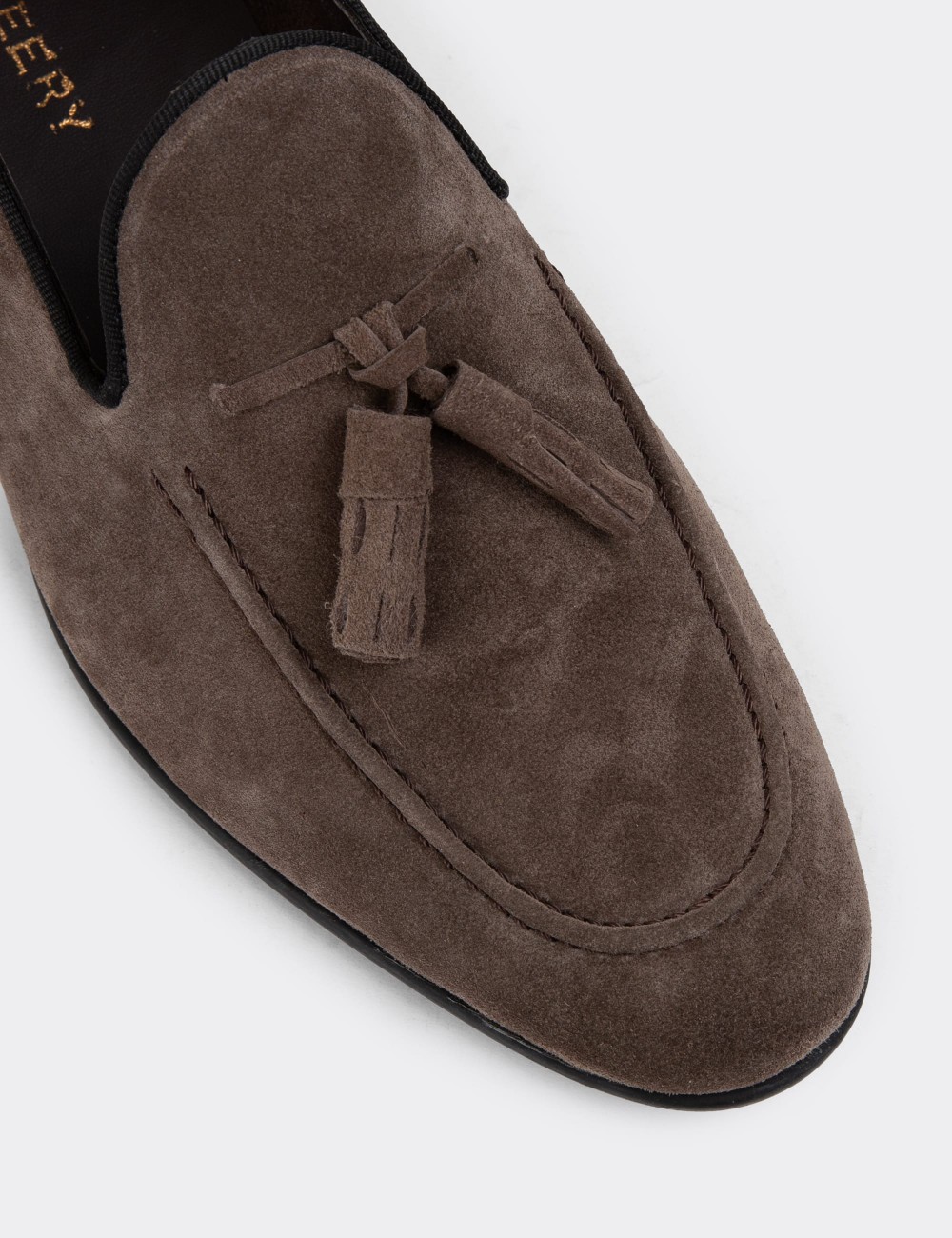 Sandstone Suede Leather Loafers - 01701MVZNC04