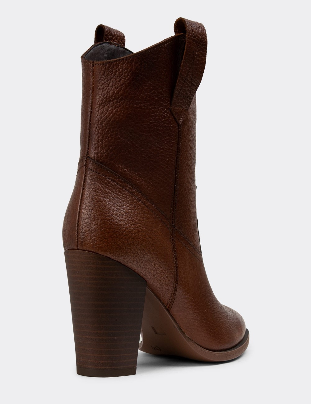 Copper Leather Boots - E4460ZBKRC01