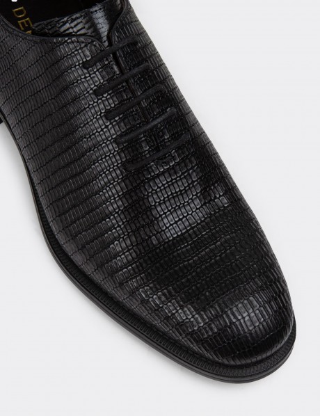 Black Leather Classic Shoes