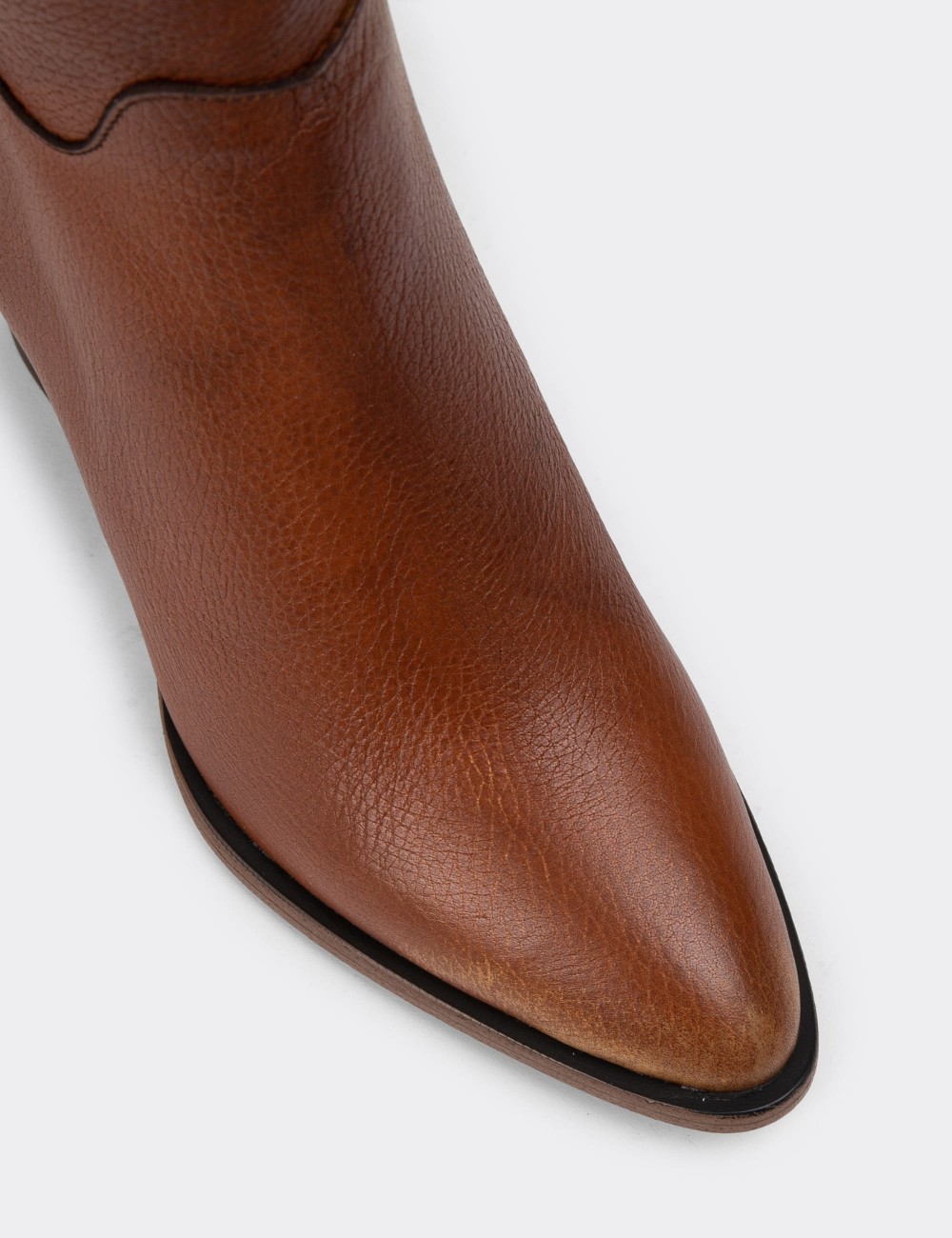 Tan Leather Boots - E4411ZTBAC02
