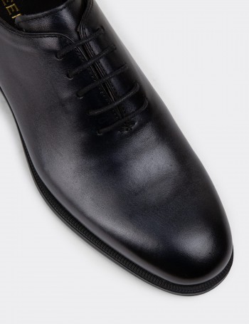 Anthracite Leather Classic Shoes - 01830MANTC01