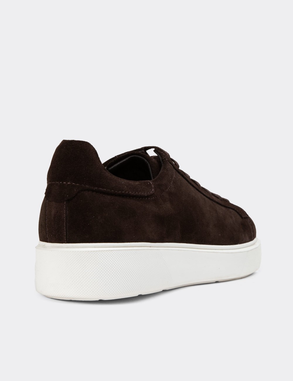 Brown Suede Leather Sneakers - 01954MKHVE01