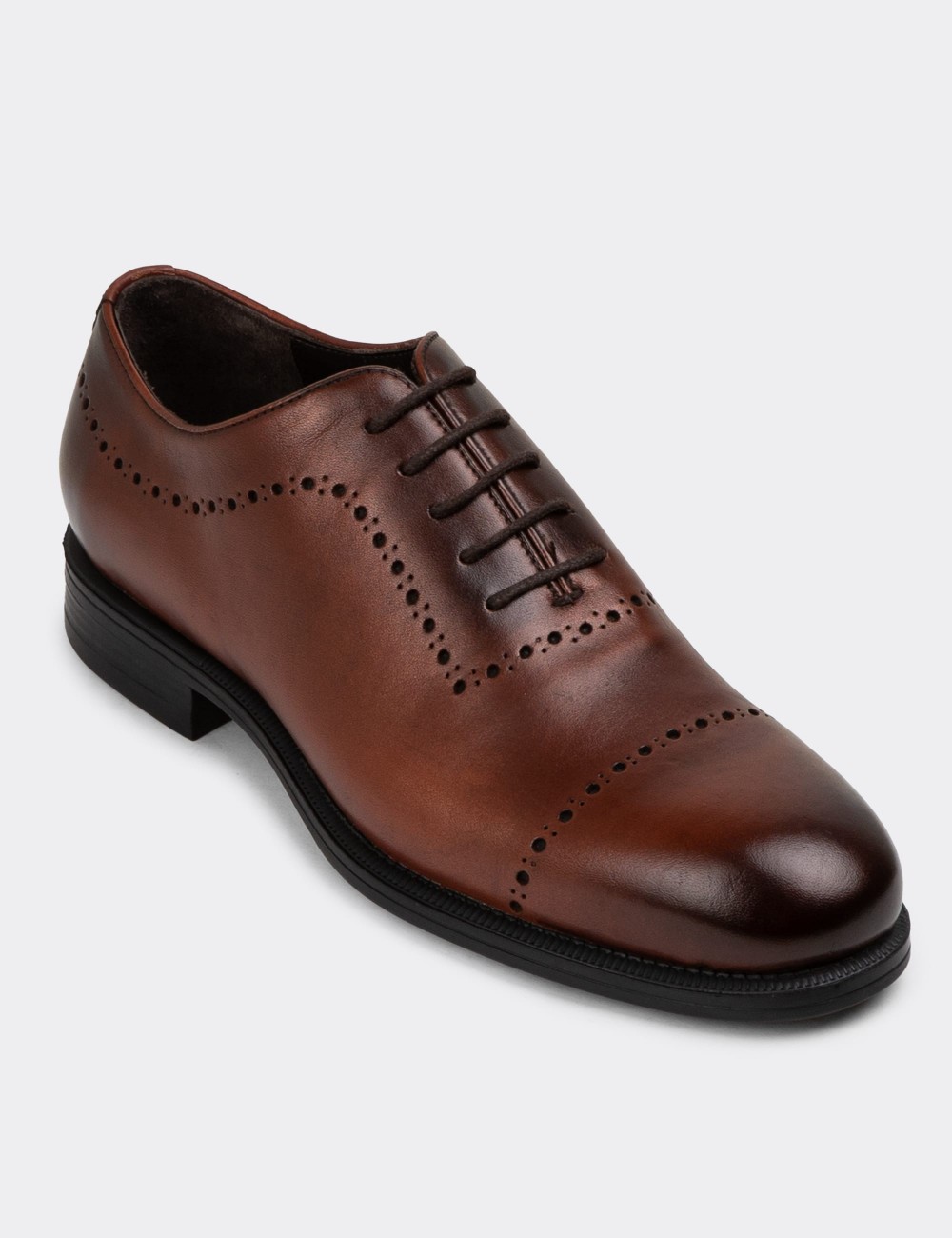 Copper Leather Classic Shoes - 00491MBKRC01