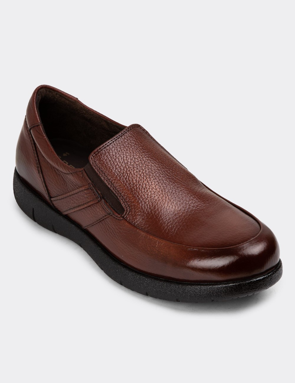 Copper Leather Loafers - 01946MBKRC01