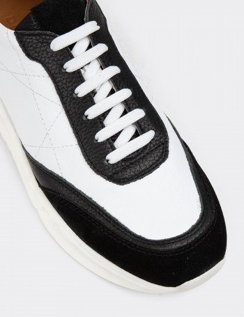 Black Suede Leather Sneakers - 01962MSYHP01