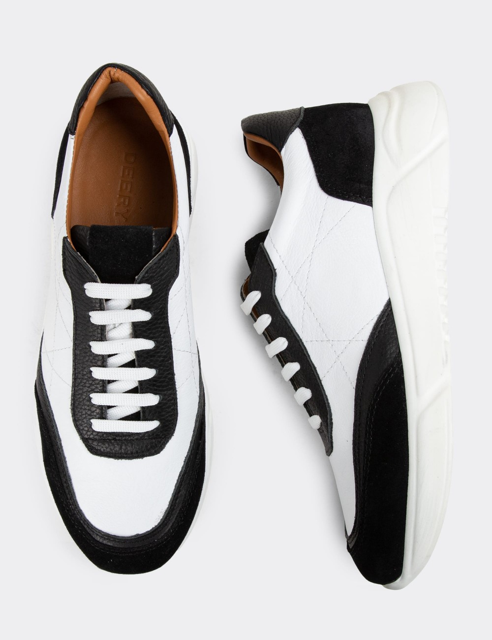 Black Suede Leather Sneakers - 01962MSYHP01