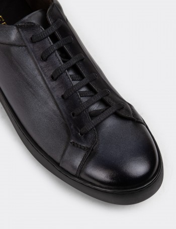 Anthracite Leather Sneakers
