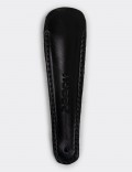 Black Leather Shoehorn with Stainless Steel