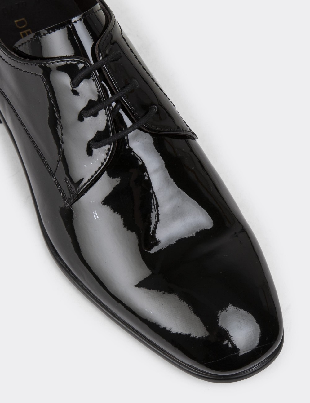 Black Patent Classic Shoes - 00479MSYHC05