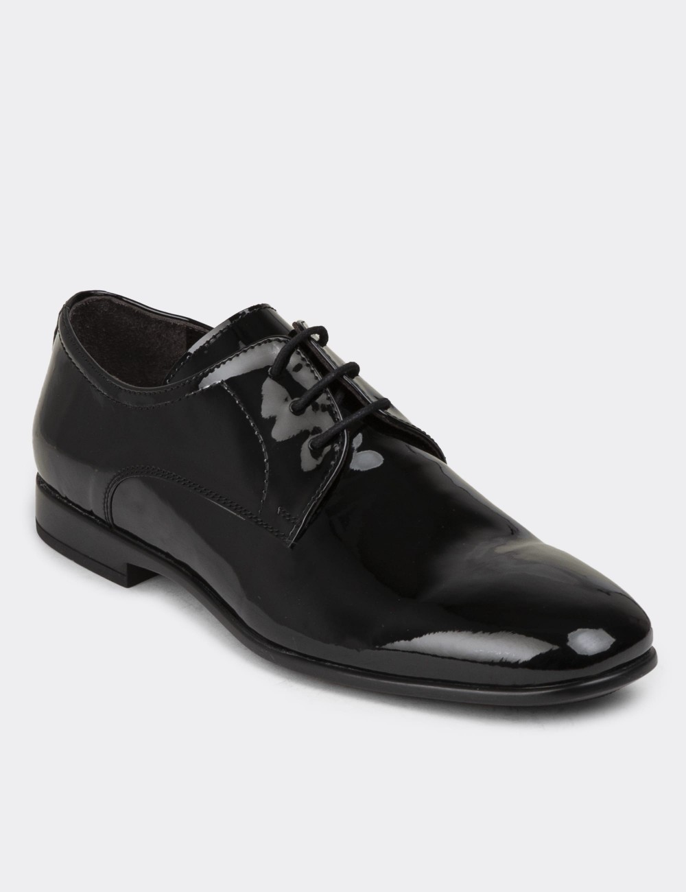 Black Patent Classic Shoes - 00479MSYHC05