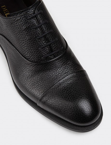 Black Leather Classic Shoes