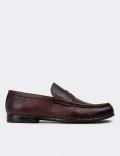 Burgundy Leather Loafers