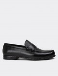 Black Leather Loafers