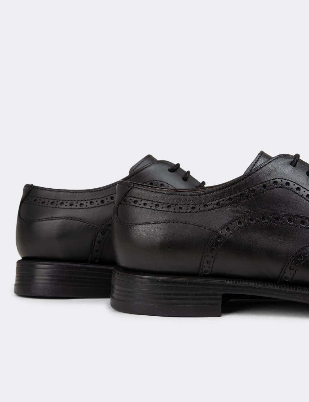 Black Leather Classic Shoes - 01511MSYHC03