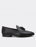 Black Leather Loafers