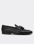 Black Leather Loafers