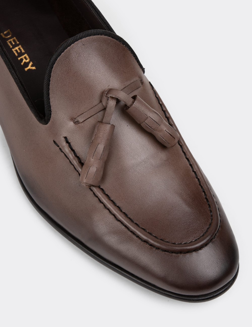 Sandstone Leather Loafers - 01701MVZNC03