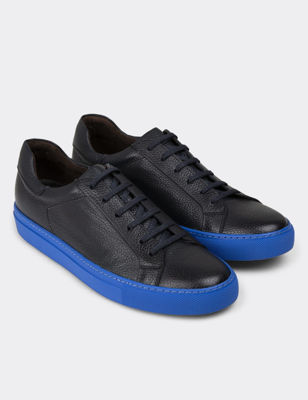 Black Leather Sneakers - 01829MSYHC10