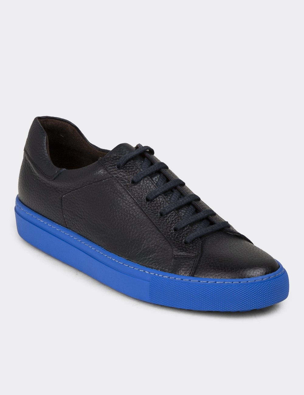 Black Leather Sneakers - 01829MSYHC10