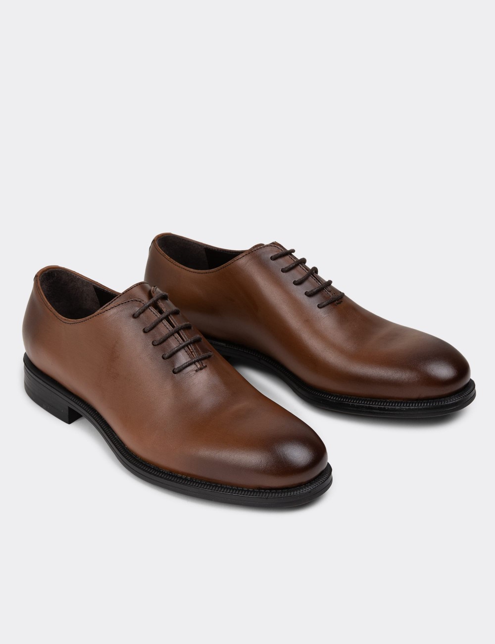 Brown Leather Classic Shoes - 01830MKHVC01