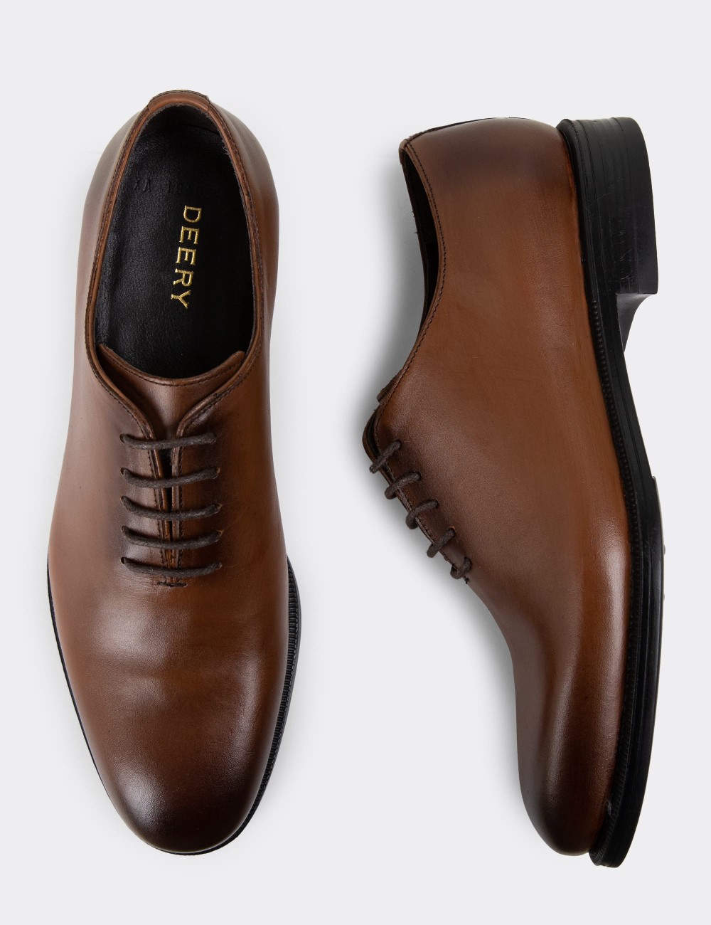 Brown Leather Classic Shoes - 01830MKHVC01