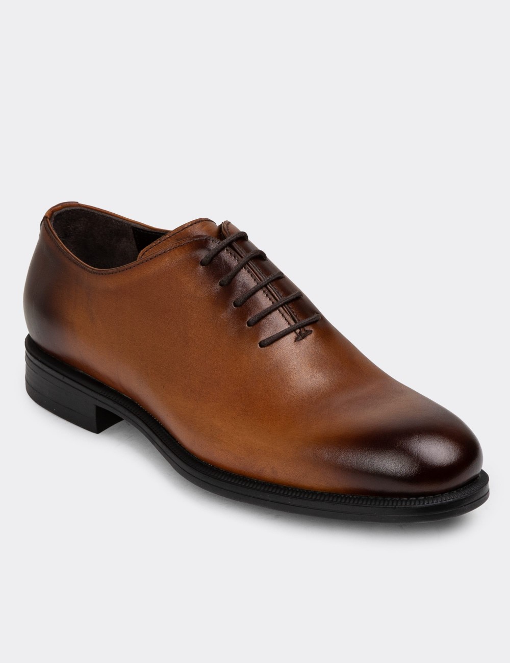 Tan Leather Classic Shoes - 01830MTBAC02