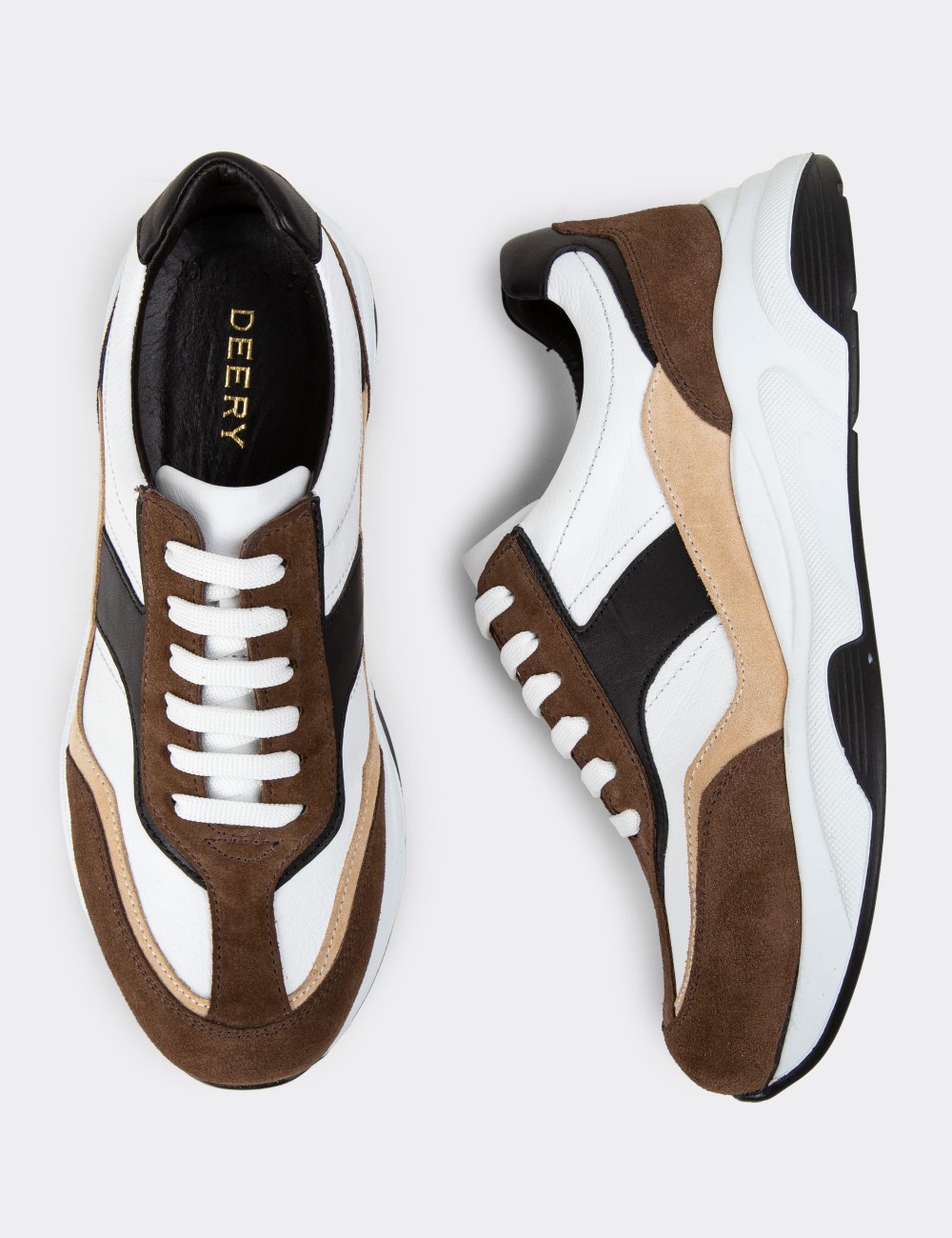 Sandstone Suede Leather Sneakers - 01890ZVZNE02