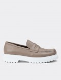 Sandstone Leather Loafers