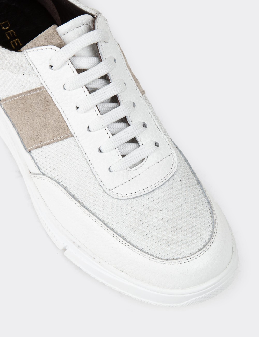 White Leather Sneakers - 01963MBYZC01