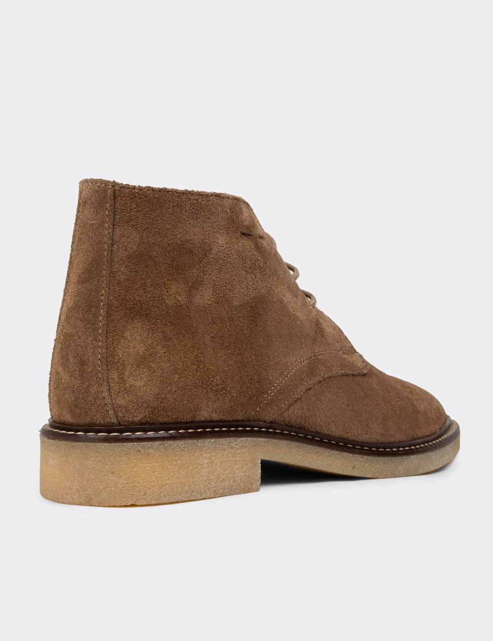 Sandstone Suede Leather Desert Boots - 01967ZVZNC02