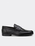 Black Leather Loafers