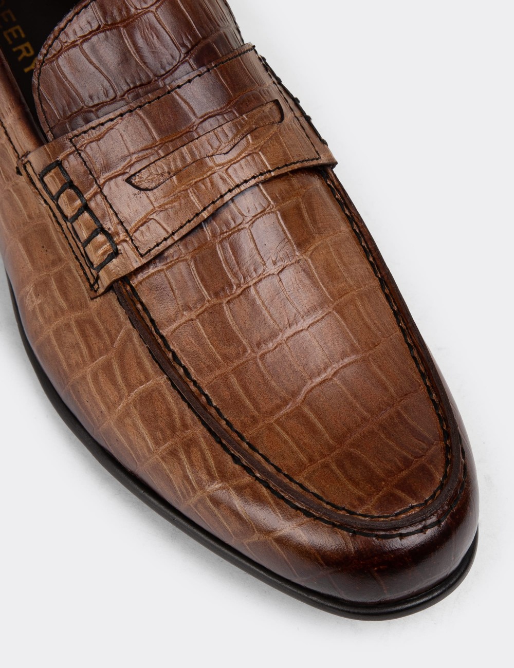 Tan Leather Loafers - 01978MTBAC02