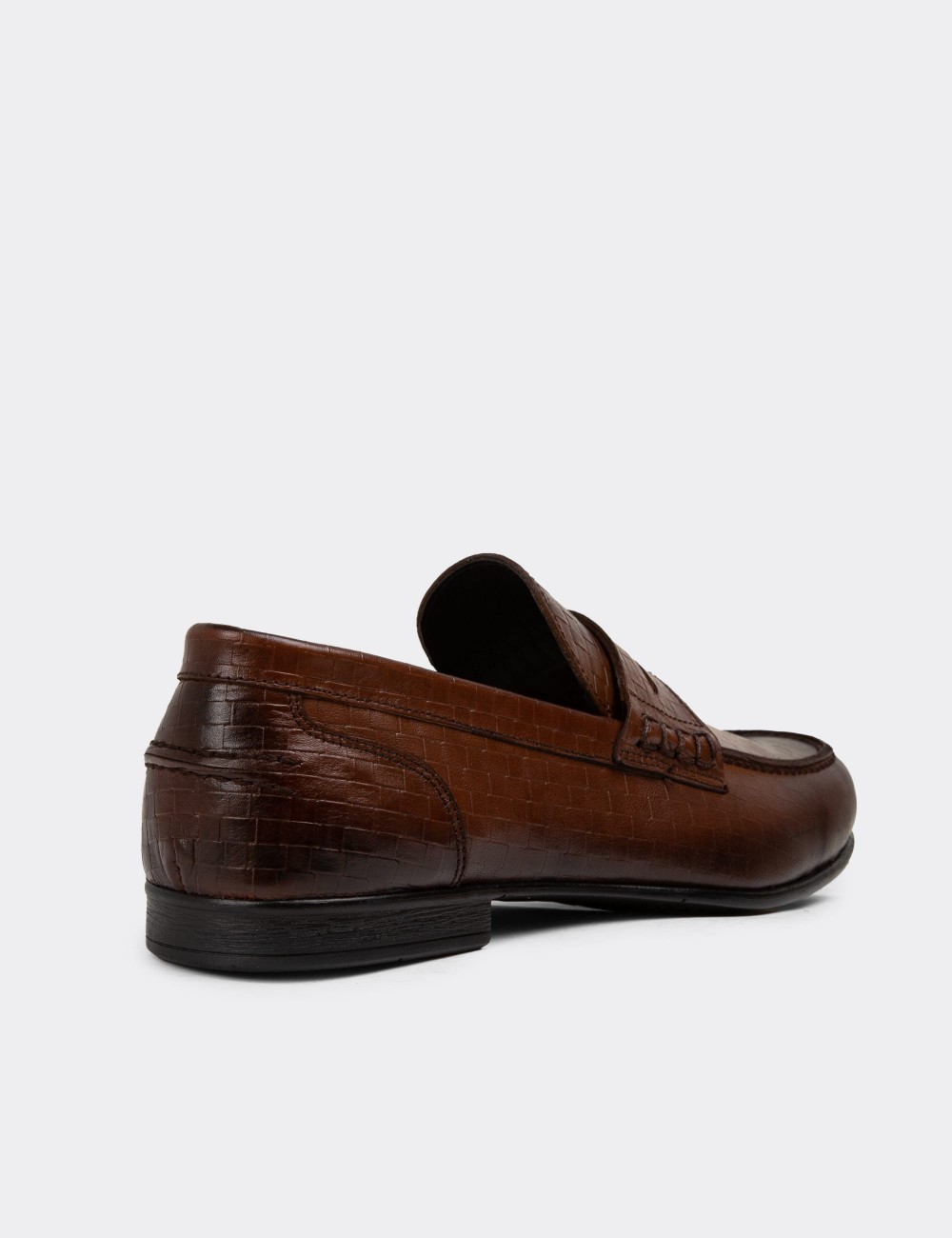 Tan Leather Loafers - 01978MTBAC03