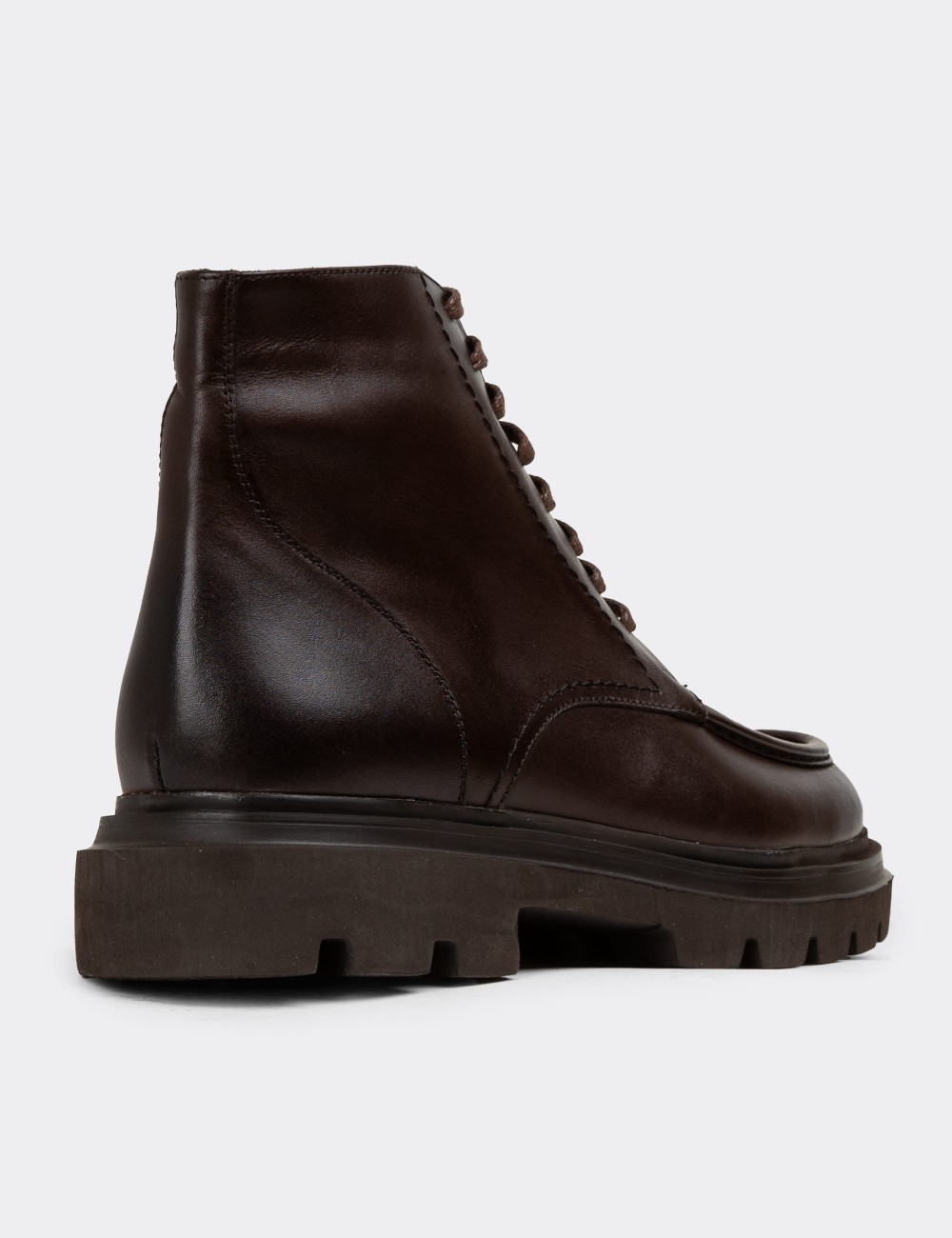 Brown Leather Boots - 01979MKHVE01