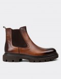 Tan Leather Chelsea Boots