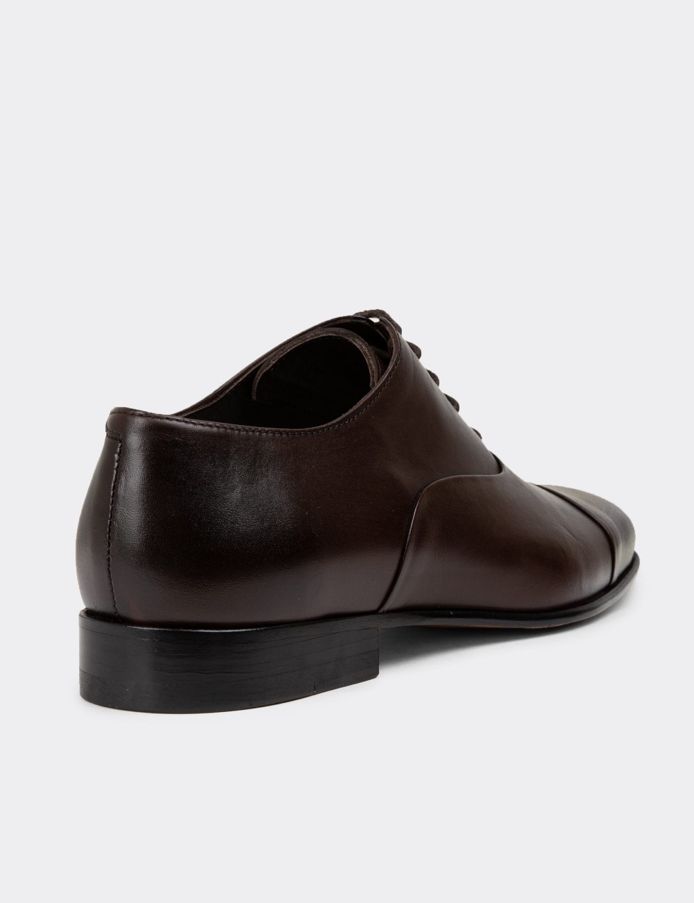 Brown Leather Classic Shoes - 01986MKHVK01
