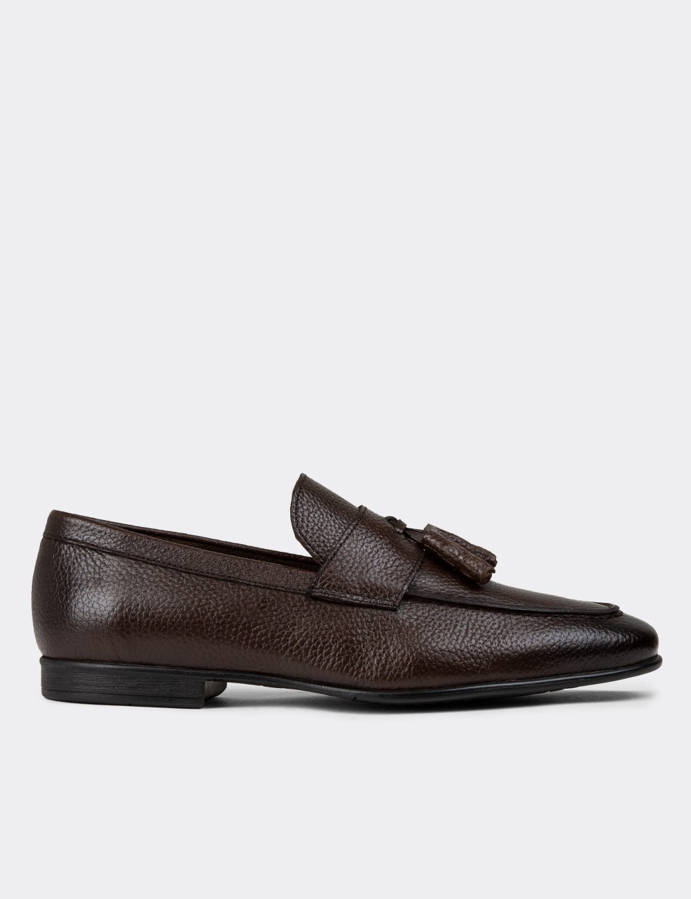 Brown Leather Loafers - 01989MKHVC01