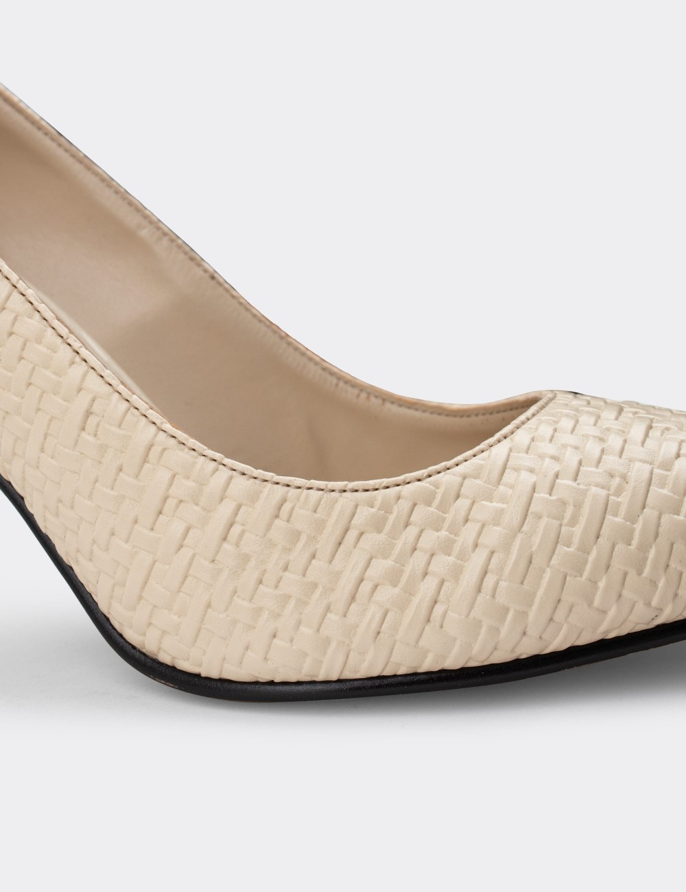 Beige Stiletto Pump - 02029ZBEJM05