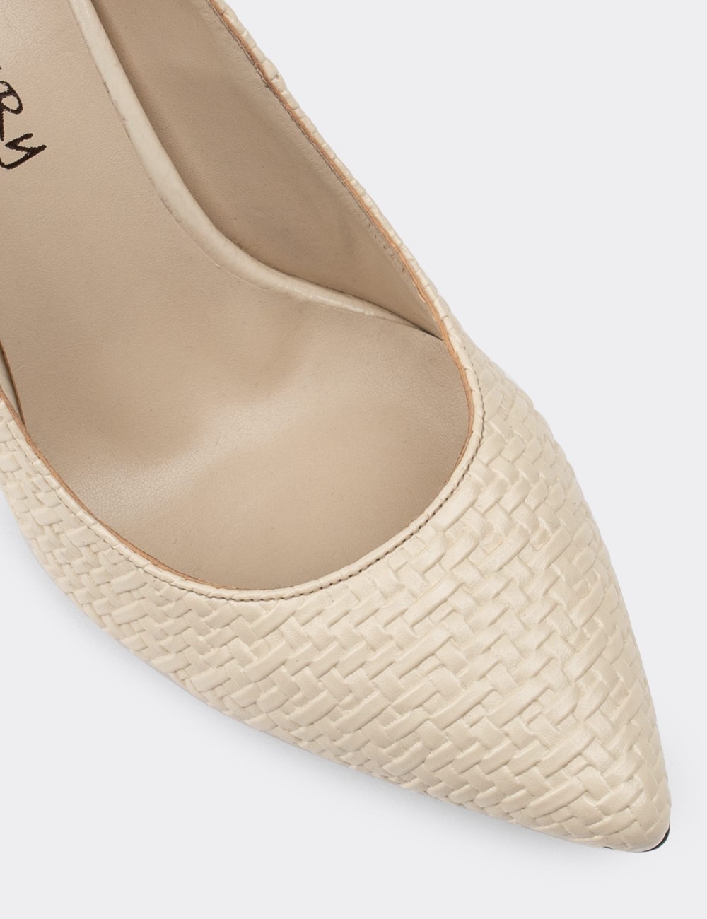 Beige Stiletto Pump - 02029ZBEJM05