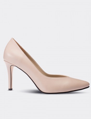 Beige Stiletto - 02048ZBEJM01