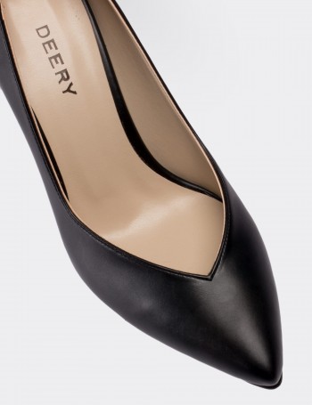 Black High Heeled Pump - 02048ZSYHM02