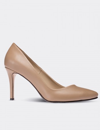 Beige Stiletto - 02049ZBEJM01