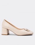 Beige Pumps