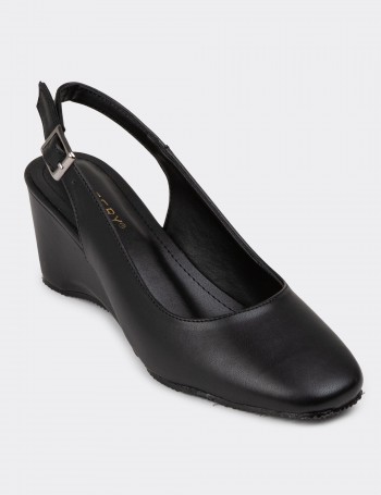Black Lace-up Shoes - 24336ZSYHC01