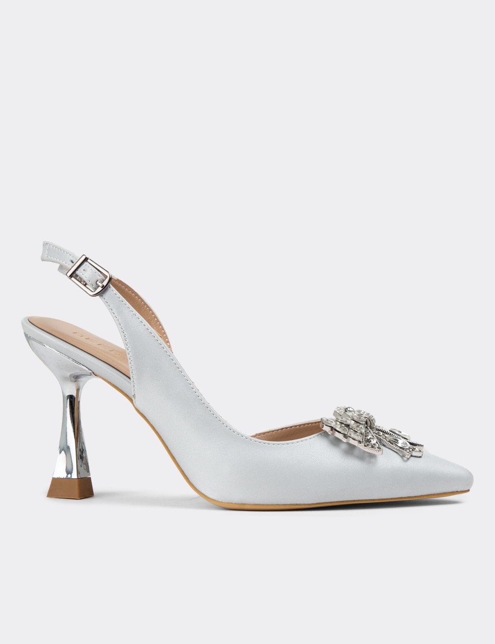 Silver Pumps - K0071ZGMSM01