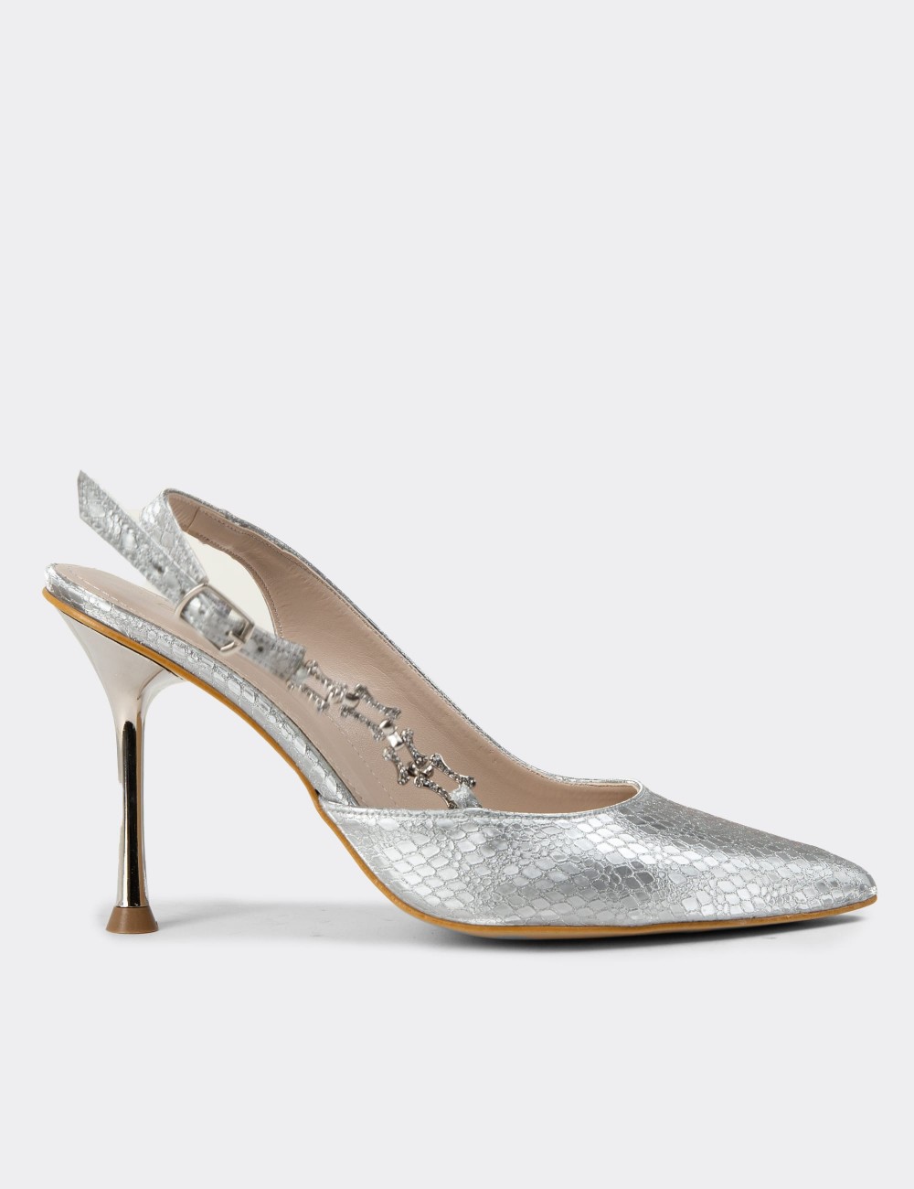 Silver Pumps - K0099ZGMSM01