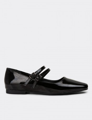 Black Patent Leather Loafers - K0110ZSYHC02