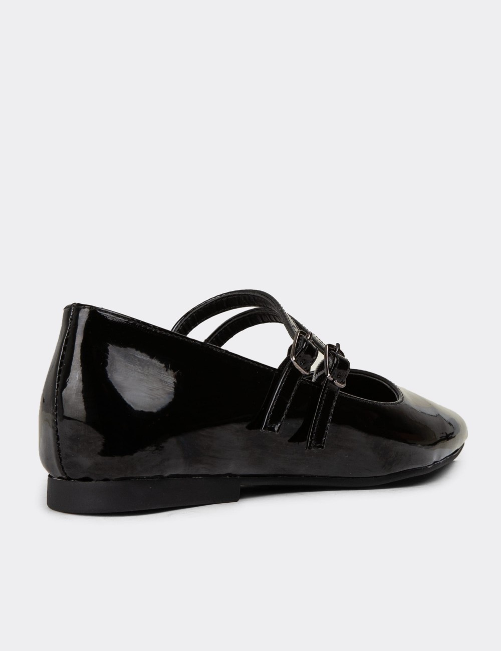 Black Patent Leather Loafers - K0110ZSYHC02