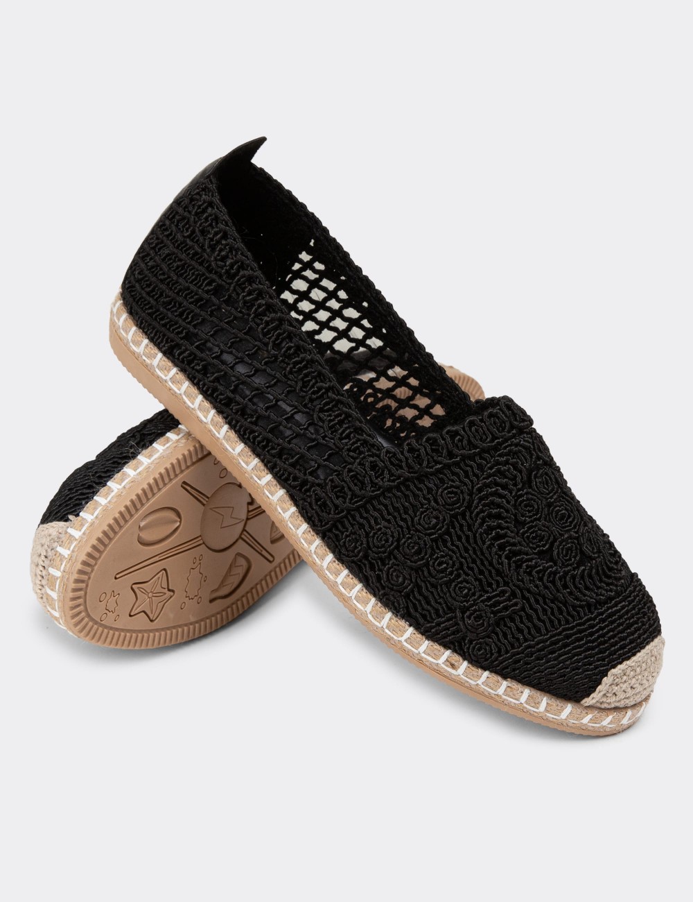 Black Espadrilles - K0218ZSYHC01