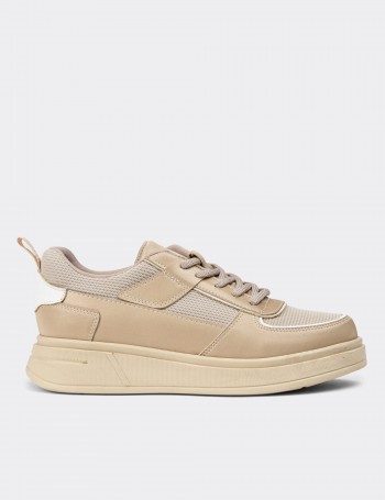 Beige Sneakers - K0339ZBEJC01